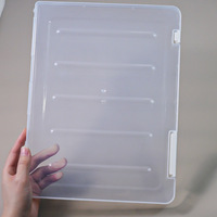 Boîte de rangement pour ongles en plastique grande capacité, transparente, anti-poussière, pour ongles press-on, organiseur de pointes d'ongles