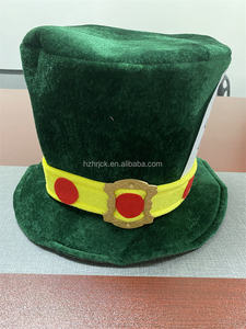 Custom Adult <strong>Mad</strong> <strong>Hatter</strong> <strong>Hat</strong> Green Velvet Carnival Party <strong>Hat</strong> - Product Image 3