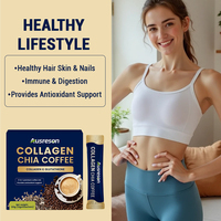 Café au Collagène de Qualité Supérieure en Gros avec Mélange de Graines de Chia – Complément Minceur pour Cheveux, Peau et Ongles Sains – Café au Collagène et Chia