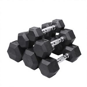 Mancuernas Hexagonales de Hierro Fundido con Revestimiento de Goma Antideslizante, para Entrenamiento y Fitness, Unisex, en Pesos de 5, 10, 20, 30, 40 y 100 kg, Venta al Por Mayor TopOne - Product Image 1