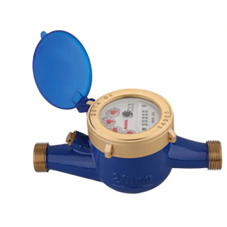 Brass Rotary Vane Multi Jet Nước Nóng Meter Với Điều Chỉnh Bên Ngoài