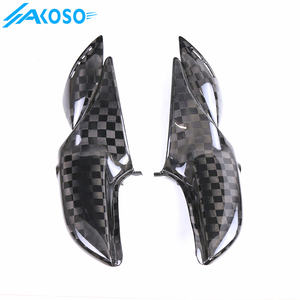 AKOSO 3K fibra de carbono seca motocicleta tanque de combustible paneles laterales cubierta carenado Kits cubierta Protector para <span class=keywords><strong>Kawasaki</strong></span> <span class=keywords><strong>Z900RS</strong></span> 2018-2024 - Product Image 5