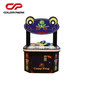 Colorful park entertainment hit the frog kiddie coin operated games arcade game machine