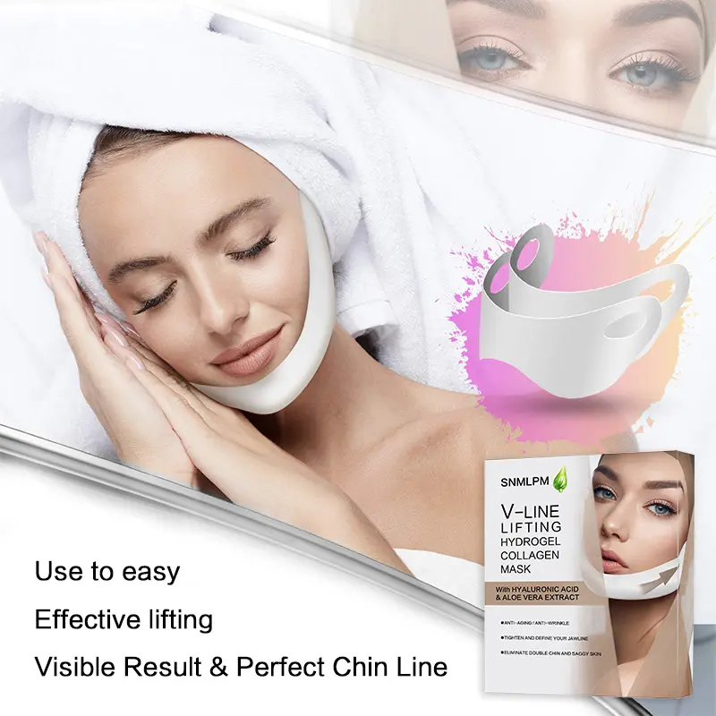 2021 OEM Double Chin Reducer V Shape Lifting Slimming Tighten Skin Cosmetic Facial Mask For Skin Care