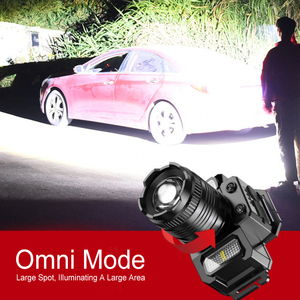 18650 USB có thể sạc lại không thấm nước đèn pha đèn pin đèn pha cho cắm trại săn bắn đi bộ đường dài - Product Image 5