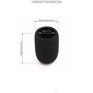 Chat mort Microphone pare-brise manchon manchon mousse pour AT2020 AT2035 micro mousse Pop <span class=keywords><strong>filtre</strong></span> éponge micro couverture enregistrements clairs DXAC - Product Image 5