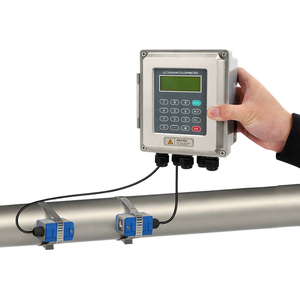 4-20mA RS485 Portable Variable Area Water Flow Meter OEM <b>Clamp</b>-On DN32mm-6000mm - Product Image 1