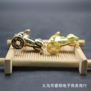 Solid Brass Sheep Keychain Pendant Zodiac Animal Desktop <b>Ornament</b> Gift For <b>Car</b> Key Accessories - Product Image 4
