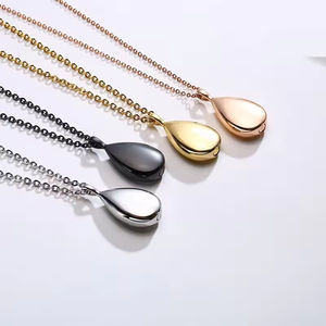 ओएम/ओटम कारखाने थोक कस्टम खाली पर्यावरण के अनुकूल स्टेनलेस स्टील स्मारक पेरेंट पानी ड्रॉप पालतू पेशाब हार - Product Image 1