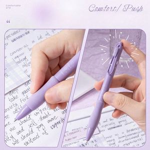 Juego de bolígrafos de varios estilos, bolígrafos de Gel creativos de plástico con agarre suave para estudiantes, bolígrafos de Gel negros de 0,5mm de secado rápido para exámenes, 5 uds. - Product Image 4