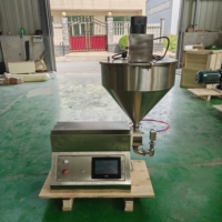Machine de remplissage quantitative personnalisée en acier inoxydable 316 avec pompe à rotor et trémie de mélange pour sauce salsa, beurre de cacahuète, huile et miel, haute performance