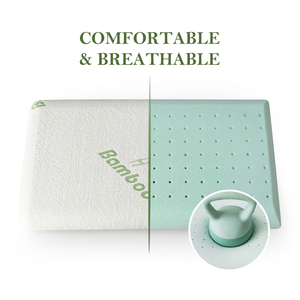 High Quality <strong>Custom</strong> Size Comfort Supportive <strong>Memory</strong> <strong>Foam</strong> Soft Neck <strong>Pillow</strong> <strong>Bamboo</strong> Neck <strong>Pillow</strong> - Product Image 2