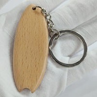 Porte-clés en bois en vrac, vierge pour sublimation, porte-clés en bois personnalisé, porte-clés en bois pour planche de surf, porte-clés en bois pour gravure