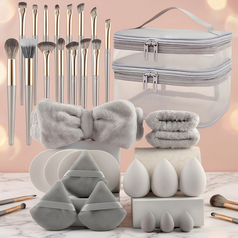 34PC Nylon Brush Makeup Tool Big