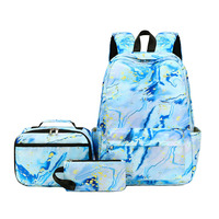 Logotipo personalizado de gran capacidad ligero impermeable niñas niños acuarela estudiantes primaria libro bolsa mochila escolar