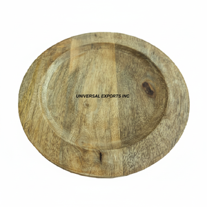 Plato de Presentación Redondo de Madera Natural Biodegradable y Ecológico, Moderno y de Lujo, Tamaño Personalizado al por Mayor - Product Image 1