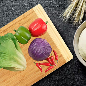Planche à découper en bambou extra large Planches à découper en bois pour viande <span class=keywords><strong>de</strong></span> dinde BBQ Légumes Fruits Bloc <span class=keywords><strong>de</strong></span> boucher en bois Planche à découper - Product Image 6