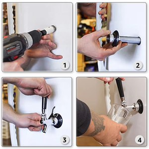 Conjunto <span class=keywords><strong>de</strong></span> vástago <span class=keywords><strong>de</strong></span> cerveza <span class=keywords><strong>de</strong></span> barril <span class=keywords><strong>de</strong></span> acero inoxidable 62mm/100mm/127mm/150mm grifo <span class=keywords><strong>de</strong></span> cerveza largo, vástago <span class=keywords><strong>de</strong></span> pezón con accesorio <span class=keywords><strong>de</strong></span> manguera - Product Image 6