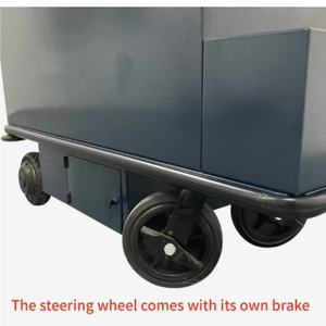 Professionele elektrische hotelreinigingskar met multifunctionele compartimenten voor afval en beddengoed - Product Image 3