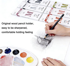 Juego de Lápices de Colores Clásicos Solubles en Agua, para Dibujo <span class=keywords><strong>Art</strong></span>ístico, Estudiantes, Enseñanza Escolar, Niños - Product Image 3