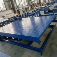 Niveleur de quai télescopique robuste de 8 tonnes, plateforme hydraulique télescopique, rampe de chargement pour conteneurs, niveleur de quai pour chariot élévateur