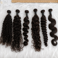 Extensions de cheveux humains bruts cambodgiens, ondulés, en lots, provenant de vendeurs de qualité supérieure