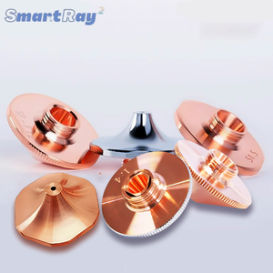 Boquilla de corte láser SmartRay OEM <span class=keywords><strong>DNE</strong></span> con boquilla de doble capa única cromada para máquinas de corte por láser - Product Image 2