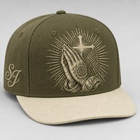 Casquette Snapback à visière plate, imprimée, 5 panneaux, style Trucker, avec face en mousse et filet, style West Coast Gothic Chicano Urban Streetwear, en gros