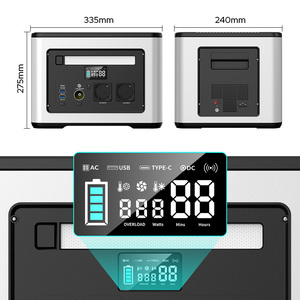Batterie portable 2000W 1728Wh LiFePO4 à onde sinusoïdale pure, compatible solaire et recharge sans fil, avec lampe de poche intégrée pour voiture - Product Image 5