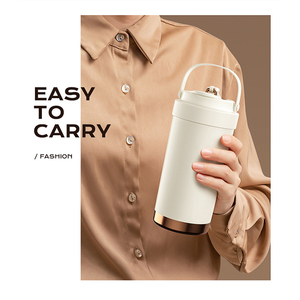 316L Stainless Steel Coffee <b>Tumbler</b> 500ml Travel <b>Tumbler</b> <b>with</b> <b>Straw</b> 2-in-1 Dual Drinking Custom Logo Unisex - Product Image 4