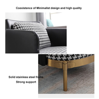 Sillón Individual Moderno y Tradicional de Cuero/Tela para Sala de Estar, Apartamento o Gimnasio