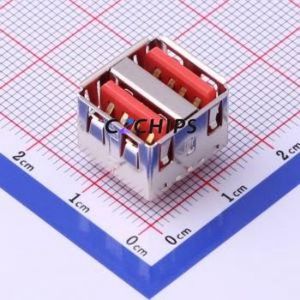 907-312A1101Y10210 <b>USB</b> Connector Through hole Component (THT) Connector Type-<b>A</b> <b>USB</b> <b>2.0</b> Female Through Hole - Product Image 1