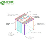 Yaning CE Solución Total de Sala Limpia Modular Avanzada con Filtro HEPA