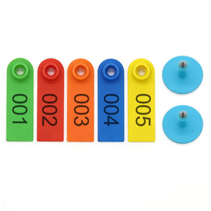 Etiquettes d'oreille pour moutons HED-ET102, étiquettes d'oreille pour chèvres, étiquettes d'oreille pour bétail, pour <span class=keywords><strong>animaux</strong></span> de ferme et petits <span class=keywords><strong>animaux</strong></span> - Product Image 1