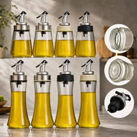 Distributeur d'huile d'olive en verre avec logo personnalisé et bec verseur en forme de bec d'aigle, bouteille d'huile de cuisson durable et anti-fuite, vente en gros