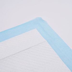 Tapis d'apprentissage pour animaux de compagnie en fibres non tissées 45x60cm, jetable, anti-fuite, à bords surélevés, avec support adhésif antidérapant pour toilettes canines - Product Image 3