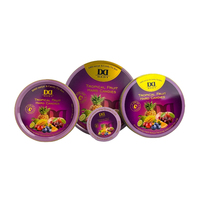 Vente directe d'usine 2.36 ~ 13.39 pouces 12.99 pouces Standard grande taille forme ronde noël Dessert noix étain boîte emballage