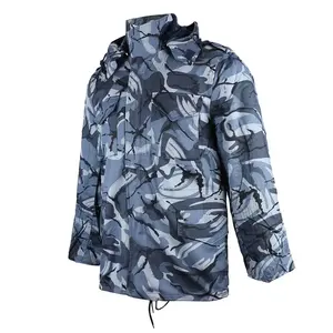 Vente en gros Vestes étanches pour hommes US M65 Manteau coupe-vent et imperméable de camouflage bleu marine - Product Image 5