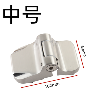 Quincaillerie pour cloisons de toilettes publiques : Charnière silencieuse en acier inoxydable à fermeture automatique avec amortisseur pour porte - Product Image 2