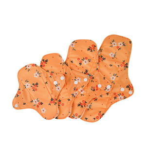 Set Pak 4/<span class=keywords><strong>M</strong></span>/L/XL Bantalan Kain Menstruasi Dapat Dipakai Ulang Bambu Kebersihan Dapat Dicuci Pembalut Handuk Serbet untuk Wanita Anak Perempuan - Product Image 2