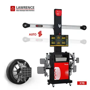 Lawrence 2024 Nuevo diseño sistema de elevación automática Máquina de alineación de ruedas en varios idiomas Máquina de alineación 3D con CE