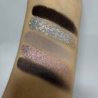 Palette de fards à paupières personnalisée pour grossistes, avec logo privé, finition mate, scintillante, duo-chrome, 200 couleurs disponibles