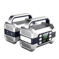Démarreur portable 12V, mini alimentation d'urgence avec courant de crête de 1200A, gonflage des pneus et haut-parleur Bluetooth