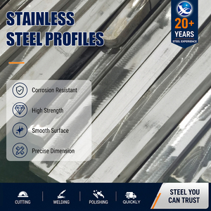 เหล็กเส้นแบนสแตนเลส AISI 430 316L ขนาด 1"x1/4" ความแข็งแรงสูง สำหรับโครงสร้างและปะเก็น - Product Image 1
