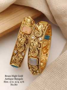 Nouveaux bracelets tendance en laiton antique à la mode pour bracelets de mariée et bracelets en provenance d'Inde Export - Product Image 5