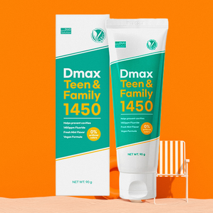 Pasta Dental DUO Solution Dmax 1450 para Adolescentes y Familias, Certificada Vegana, Fórmula 10-Free, Mezcla Botánica Orgánica, Anti-Caries - Product Image 4