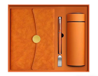 Coffret cadeau papeterie d'entreprise pour cahier d'affaires en PU pour cadres bureau personnalisé A5 avec stylo bouteille pilote USB coffret cadeau