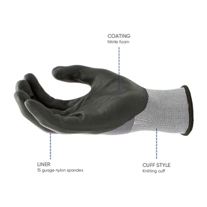 Vente chaude Nylon Spandex Doublure Nitrile Mousse Enduit Gants De Travail Haute Dextérité pour le Travail De Précision - Product Image 2