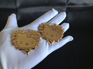 Bán Buôn Tùy Chỉnh Hello K Phim Hoạt Hình Nhân Vật Hoop Bông Tai Hợp Thời Trang Thép Không Gỉ Twist Bông Tai Tùy Chỉnh Tên - Product Image 4