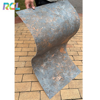RCL Écologique Anti Fissure Respirant Mcm Rock Stone Sheet Panneau Mural Carreaux de Travertin Pierre Flexible Artificielle